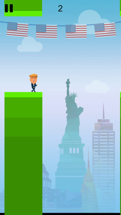 Trump Cartoon Jumping Gamez screenshot 2