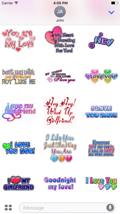 Girlfriend Boyfriend Stickers screenshot 2