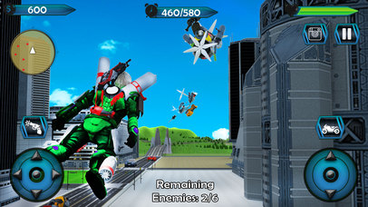 Flying Superhero Moto Transformation screenshot 4