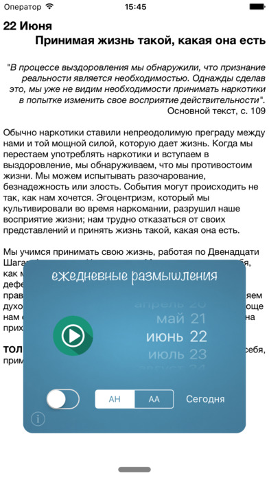 Ежедневник - АН, АА screenshot 3