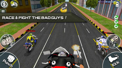 Road Rush Bike Rivals : Shooting Attack Race screenshot 4