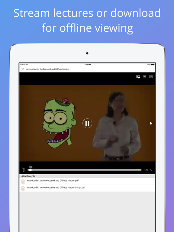 Screenshots of Coursera: Online courses for iPad