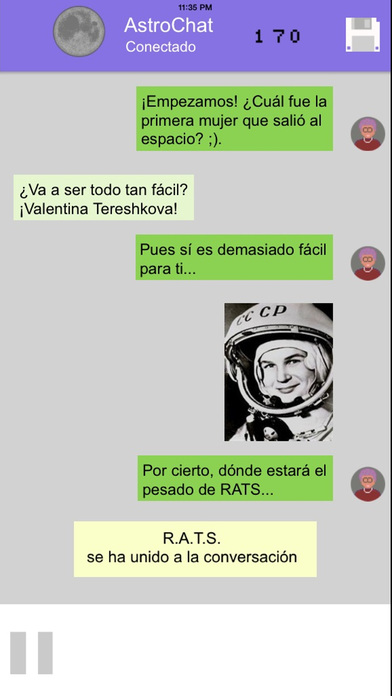 AstroChat Mujeres Espaciales screenshot 4