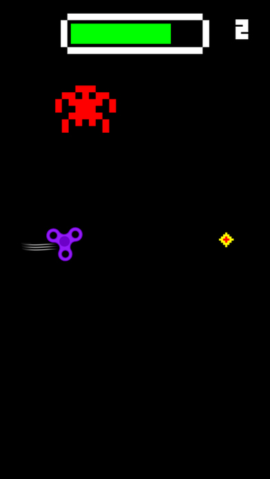 Spinners vs Aliens ~ Monsters & Fidget Spinner App screenshot 2