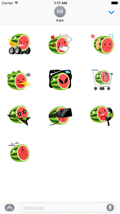 Animated Dancing Dog and Funny Watermelon Stickers screenshot 3
