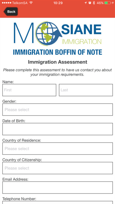 Mosiane Immigration screenshot 2