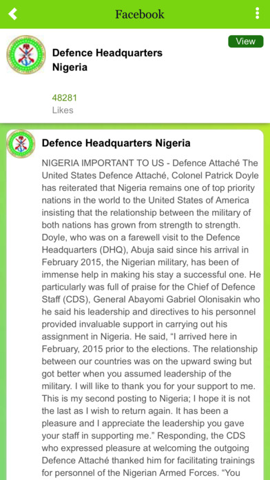 DEFENCE HEADQUARTERS NIGERIA screenshot 2