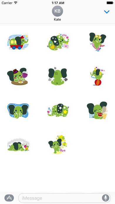 Colorful Elephant Sticker screenshot 3