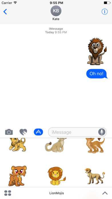 LionMojis - Best Lion Emojis And Stickers screenshot 2