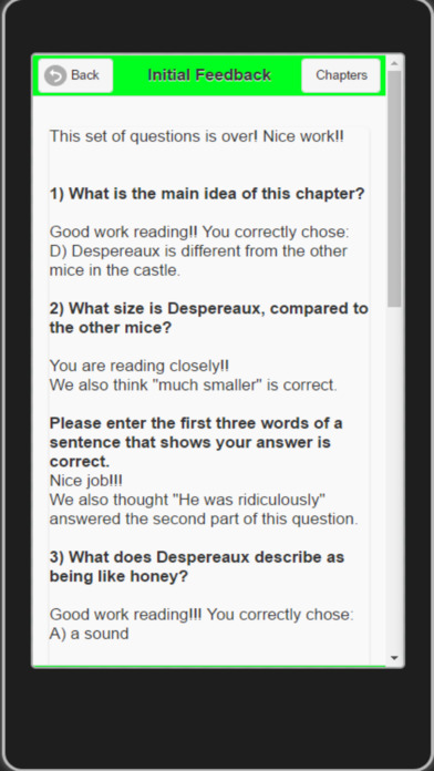 edMe RC #20: Questions for Tale of Despereaux(TM) screenshot 2