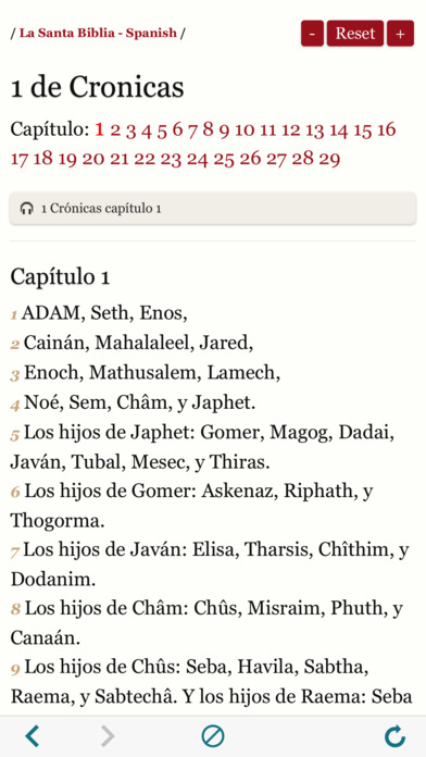 Spanish Bible : Easy to use Bible Audio book app screenshot 4