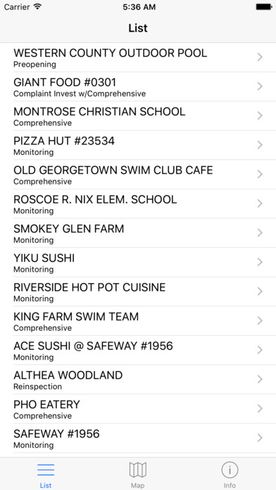 Montgomery Food Inspections - Maryland County Food screenshot 4