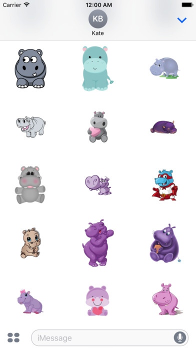 HippoCute - Hippo Emoji And Stickers screenshot 2