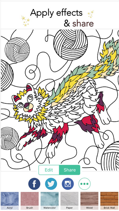 Animals Coloring Book For Adult Kids Anti Anxiety screenshot 3