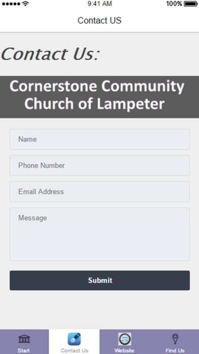 Cornerstone Community Church of Lampeter screenshot 2