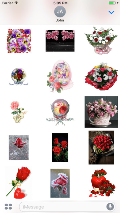 Animated Cute Flower & Rose GIF Stickers screenshot 2