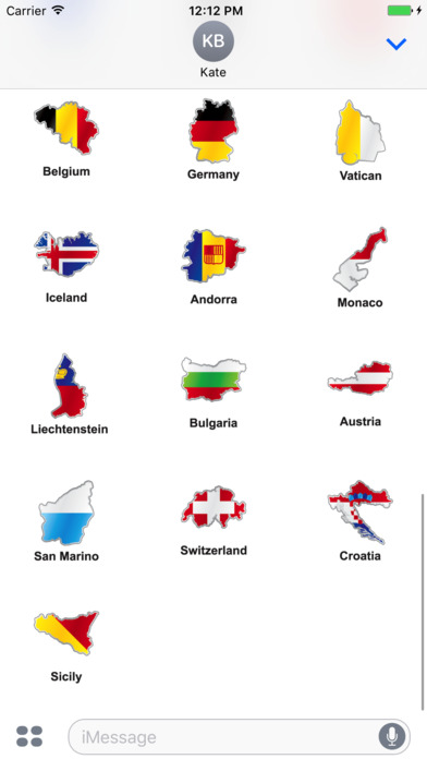 Europe country flags emoji screenshot 4