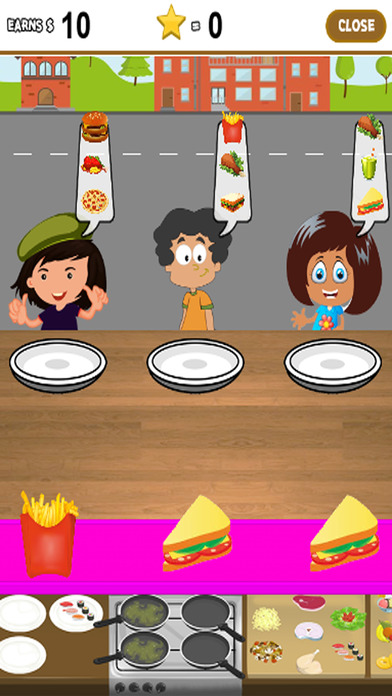 Junior Restaurant Games Play Cooking Burger Food screenshot 2