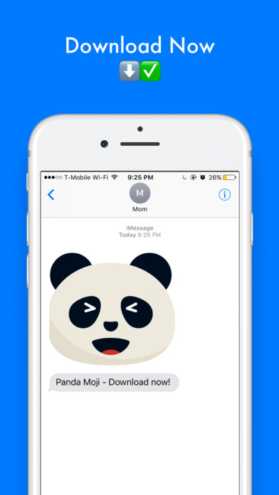 Panda Moji - Panda Emojis & Stickers screenshot 3