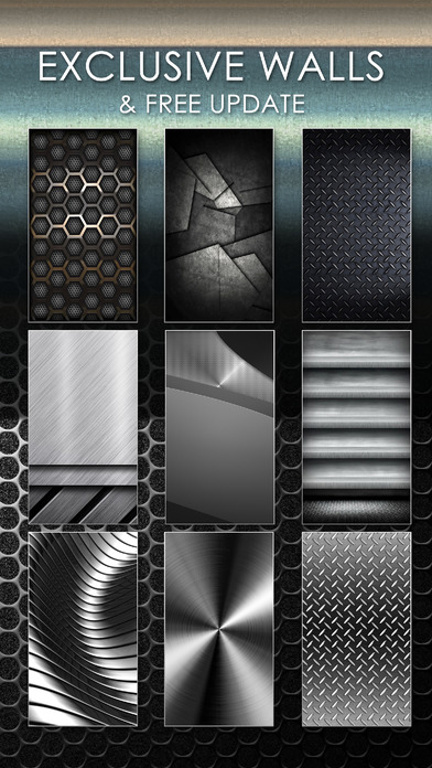 Metallic Screen Wallpaper Blur Design screenshot 2