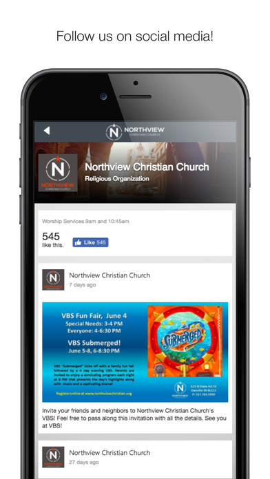 Northview Christian Church screenshot 2