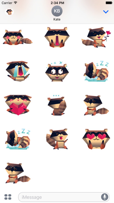 Little Raccoon Stickers screenshot 3