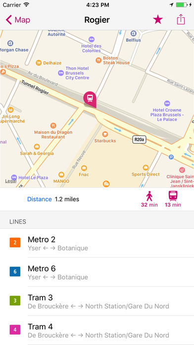 Brussels Rail Map screenshot 2