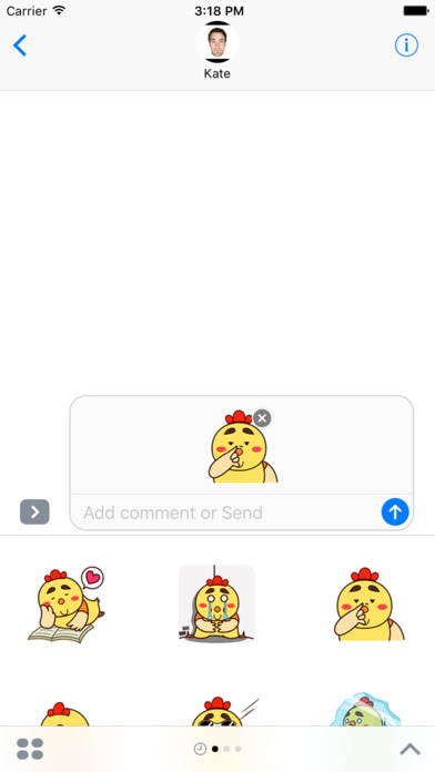 Fat Chicken Animated Stickers v2 screenshot 2