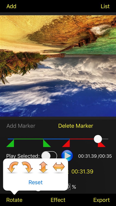 Video Edit - Trim Rotate Effect Cut Editor screenshot 3