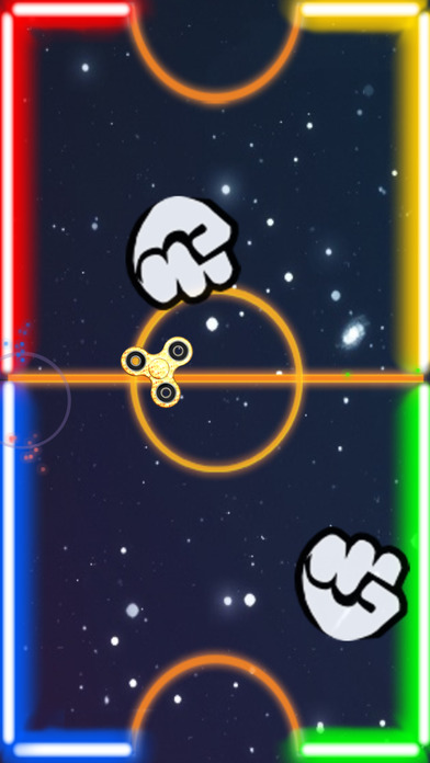 Glow Fidget Spinner - 2 Player Hand Spin Battle screenshot 2