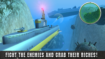 Underwater Pirate Submarine Simulator 3D screenshot 3