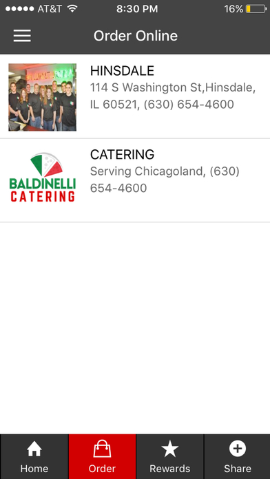 Baldinelli Pizza screenshot 2