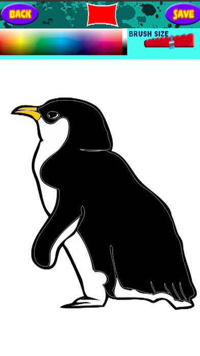 Penguin Coloring Book Drawing Education screenshot 2