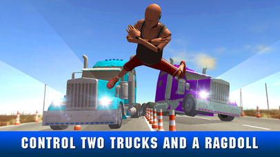 Dummy Truck Split Crash Test Simulator screenshot 2