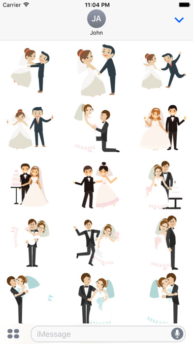 Wedding Couple Sticker screenshot 3