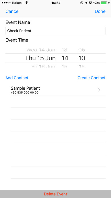 SMS Event screenshot 4