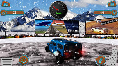 Snow Jeep Drifting - Driving Simulator Game 2017 screenshot 2