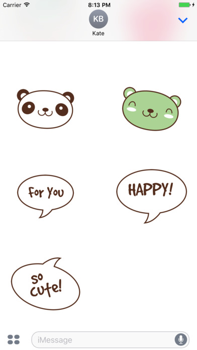 Cute Cartoon Animals Stickers screenshot 4