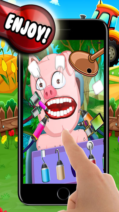 Pig Dentist Game: Fix Cavities screenshot 2