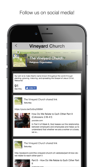 The Vineyard Church - Valdosta screenshot 2