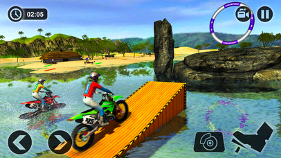Beach Water Surfer Bike Racing - Motorbike Riding screenshot 3