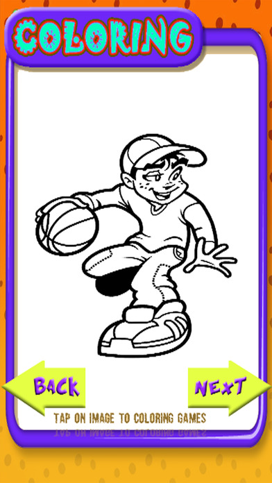 Basketball Player Drawing Book Games screenshot 2