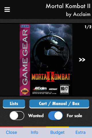 Retro Collector for Game Gear screenshot 2