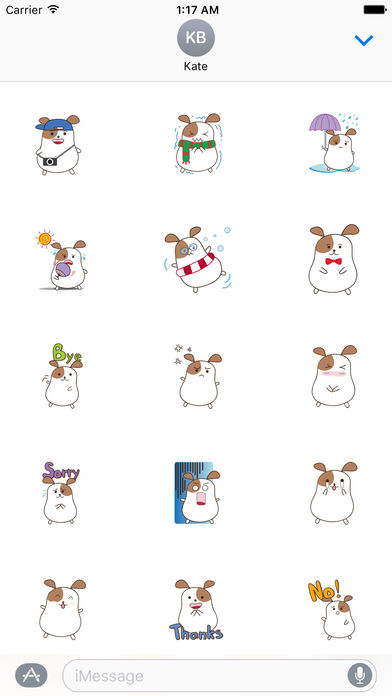 Animated Emoticon Emoji, Corgi Dog, Hamste Sticker screenshot 2