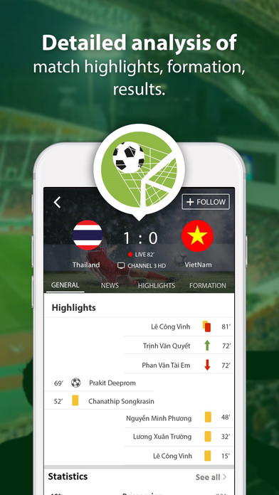 Thai Sport - live scores screenshot 4