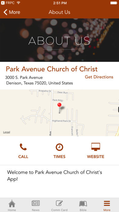 Park Avenue Church Denison screenshot 4