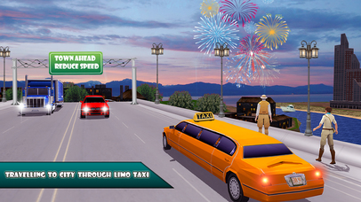 Real City Limo Driving 3D : Taxi Parking Legend screenshot 2