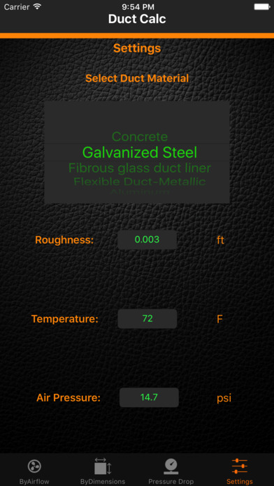 Duct Size Calculator - HVAC screenshot 3