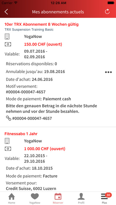 TC Fribourg Booking screenshot 2
