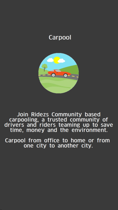 Ridezs - Carpool, Rideshare, Food & Furniture app screenshot 2